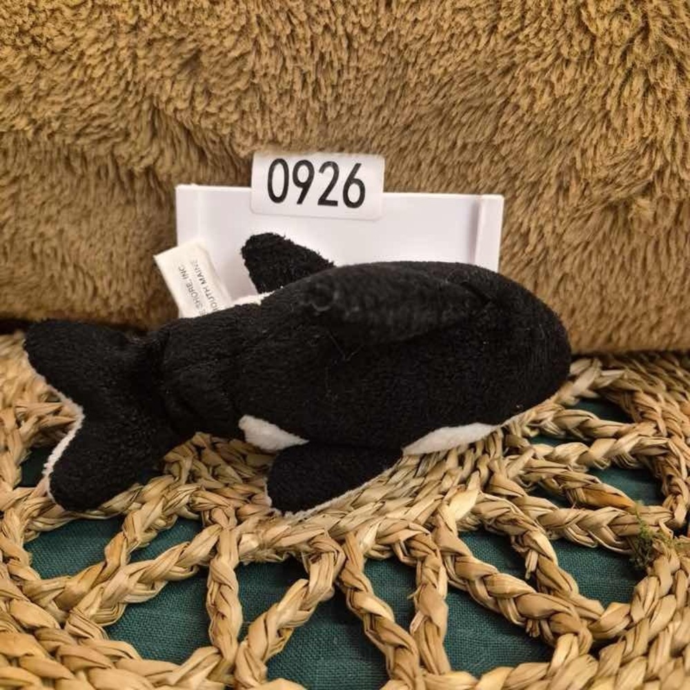 ✅SeaWorld Orca Killer Whale Plush Stuffed Animal Toy Black White#️⃣0926